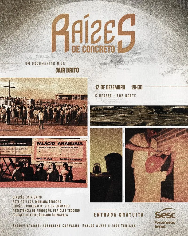 Documentário “Raízes de Concreto” será exibido no CineSesc em Palmas
