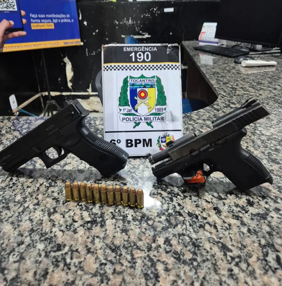 Ação rápida da PM resulta em prisão por porte ilegal de arma em Palmas