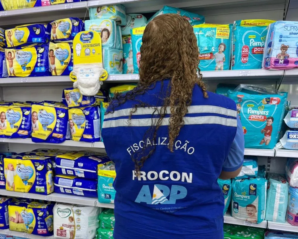 Procon Palmas divulga pesquisa de preços de fraldas descartáveis com variação de até 82% entre estabelecimentos