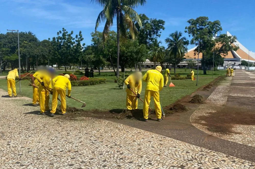Governo do Tocantins revitaliza Praça dos Girassóis com participação de custodiados do sistema penitenciário