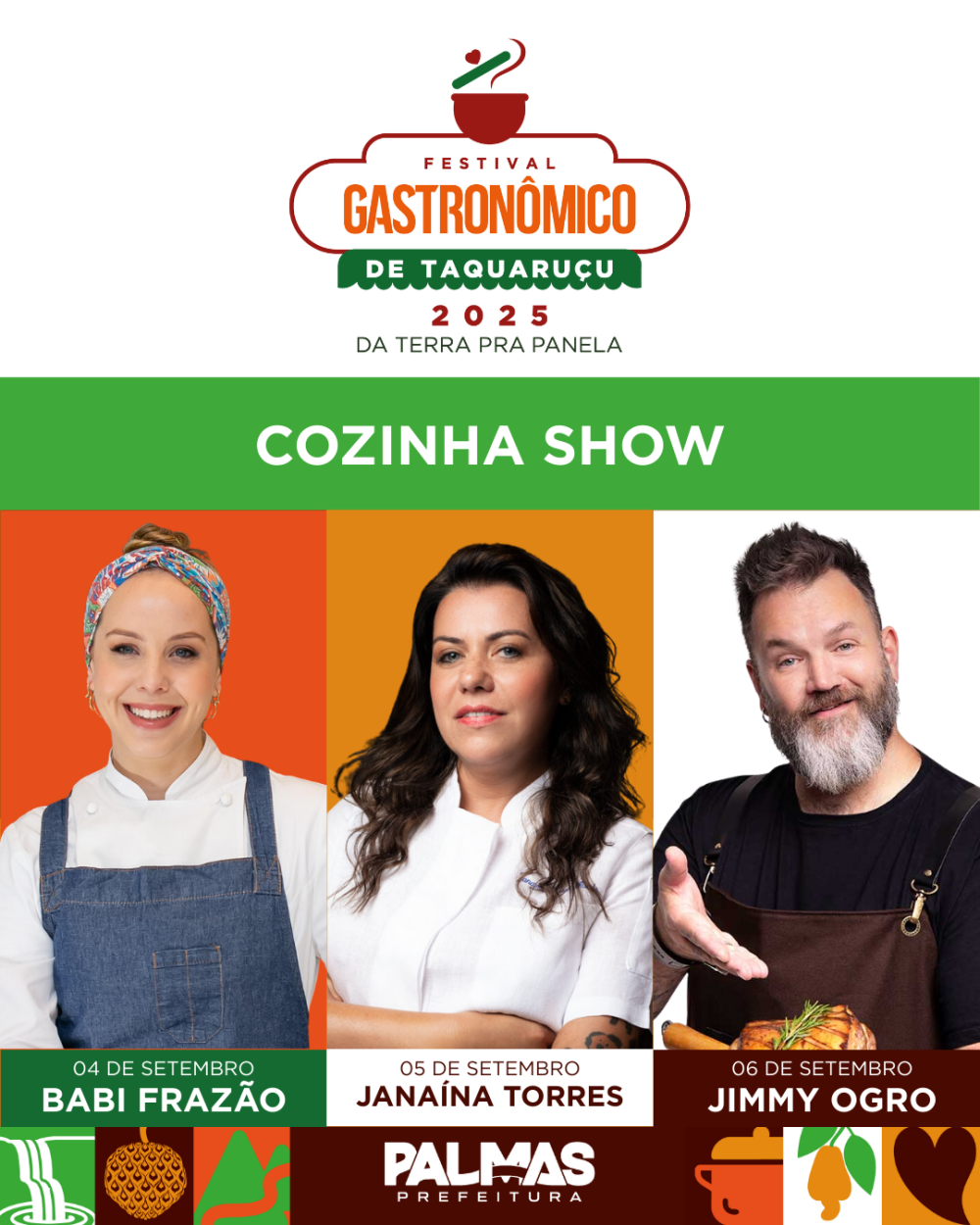 Festival Gastronômico de Taquaruçu traz chefs renomados para apresentações exclusivas no Cozinha Show