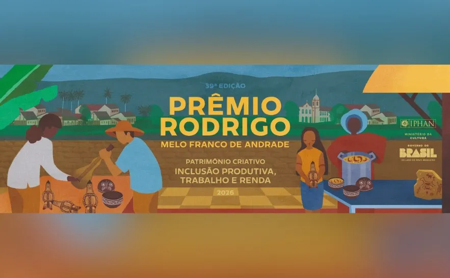 Iniciativas voltadas à preservação do patrimônio cultural podem ser inscritas no Prêmio Rodrigo Melo Franco de Andrade 2026