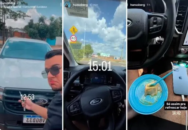 Superintendente deixa cargo após filho gravar vídeos dirigindo caminhonete oficial do Estado em alta velocidade