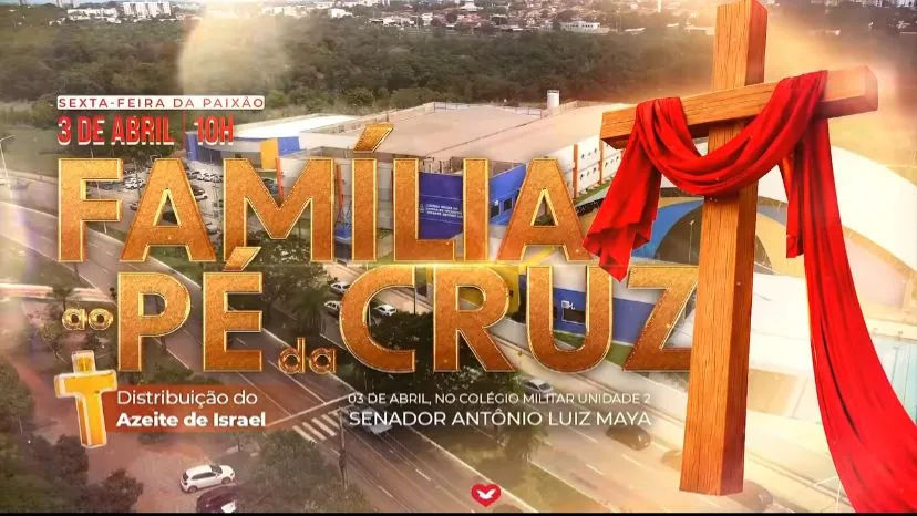 Grande evento global pela família chega a Palmas e promete reunir multidão nesta Sexta-feira da Paixão