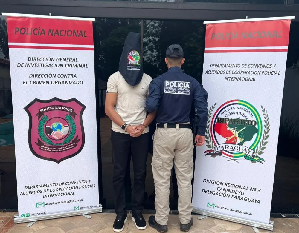  Suspeito foi capturado no Paraguai - Divulgação PC-TO