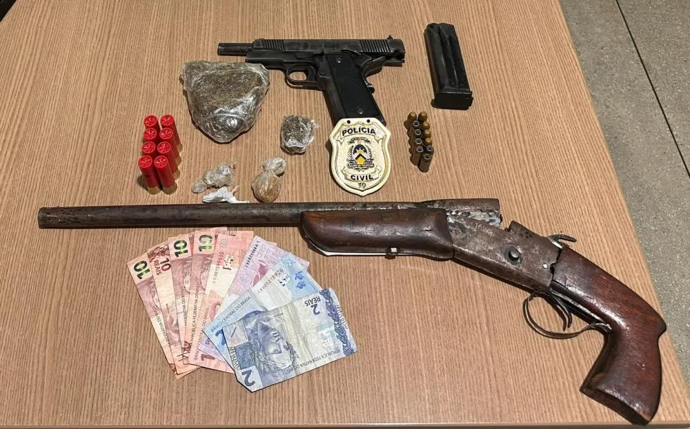 Operação Narke prende suspeitos de tráfico e apreende armas em Miracema do Tocantins