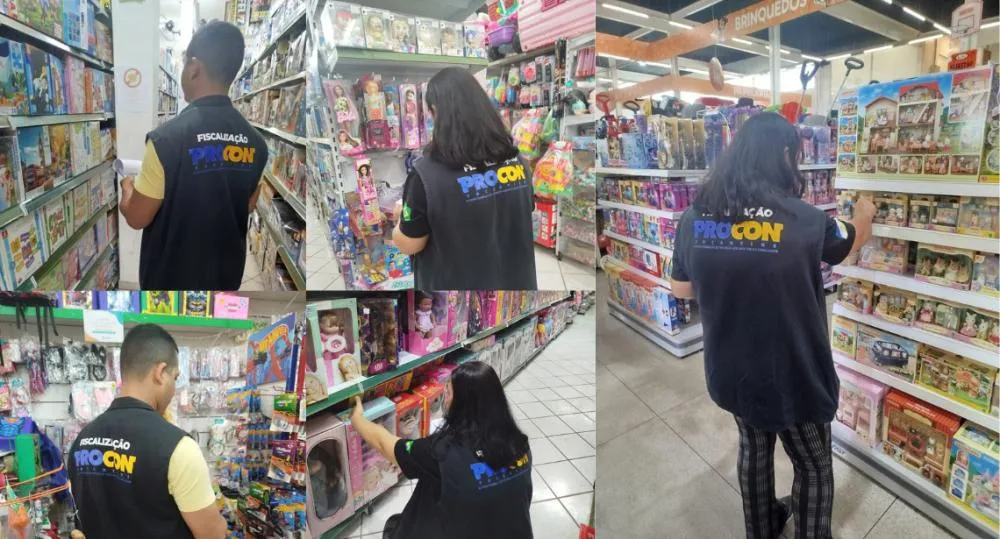 Procon Tocantins pesquisou 149 brinquedos em seis estabelecimentos comerciais de Palmas para orientar consumidores antes do Dia das Crianças. (Fotos Ana ReisGoverno do Tocantins)